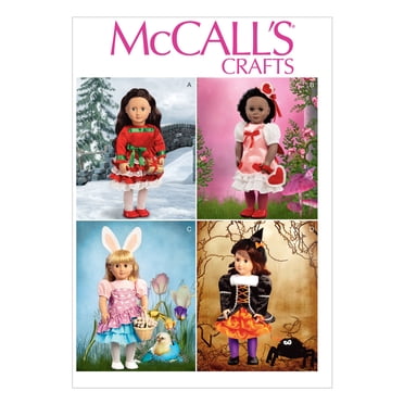 Holiday Clothes and Accessories for 18 Doll-One Size Only -*SEWING PATTERN*