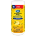 thumbnail image 2 of Great Value Disinfecting Wipes Lemon Scent, 35ct, 2 of 5