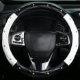 thumbnail image 4 of LSLJS Studded Car Steering Wheel Cover Leather Float Handle Cover Car Interior, 4 of 6