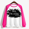 thumbnail image 5 of Chandails à Capuchon Mode pour Femmes 2023 T-shirt Imprimé Blouse à Manches Longues Col Rond Hauts Décontractés Chandail 50 % de Rabais Liquidation Costumes d'Halloween/Noël, 5 of 5