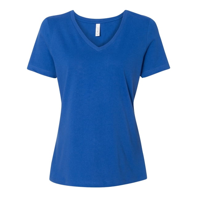 Bella Canvas 6405 Missy Jersey T-Shirt à Manches Courtes à Col en V, m, True Royal