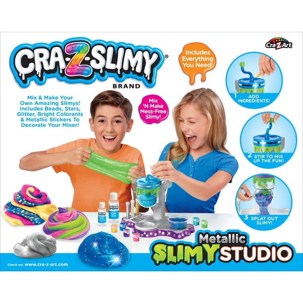 Cra-Z-Art Cra-Z-Slimy Multicolor Metallic Slime Studio, Slime