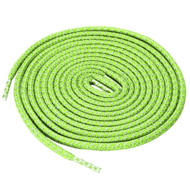INSPIRE CHIC 2 Paires Lacets Ronds Élastiques Réfléchissants Unisexes pour Espadrilles Vert Fluorescent 100 cm/39.5 Pouces