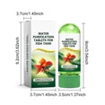 thumbnail image 3 of FHBVT Aquarium Water Purification Tablets Fish Tank Water Clarifier Tablets Water Quality Purifying Agent for Freshwater Saltwater Aquariums Promotes Fish Growth Fast Acting Water Clarifying Tablets, 3 of 9