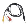 thumbnail image 3 of 3.5mm Jack to 3 RCA Adapter Cable Audio Video AV Converter 1.2M 4FT(1pcs), 3 of 6