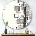 thumbnail image 2 of Designart 'Glam Dancing shape III' Glam Metal Circle Wall Art - Disc of 36, 2 of 5