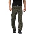 thumbnail image 1 of EGNMCR Men's Lightweight Pants, Cargo Pants Men, Linen Pants Men Mens Fashion Solid Multiple Pockets Multi Multifunctional Work Trousers Pants Men Polyester Pants, 1 of 7