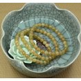 thumbnail image 5 of Bracelet Extensible Unisexe en Perles Rondes de 6 mm en Pierre Précieuse d'Apatite Jaune et Verte Naturelle 7 Pouces, 5 of 5