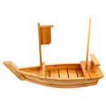 thumbnail image 4 of Bamboo Sushi Plate Boat Shaped Plate Practical Snack Tray Food Serving Dish, 4 of 8
