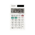 thumbnail image 1 of SHARP EL244W 8-Digit Handheld Calculator, 3-Key Memory, Tax Function, Solar & Battery Powered, Auto Power Off, Student & Everyday Use, 1 of 7
