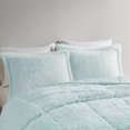 thumbnail image 4 of Intelligent Design 66 Pouces Ensemble Mini Couette en Tissu Long Poil 2 Pcs Bleu, 4 of 8