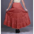 thumbnail image 3 of Bimba Jupes Maxi Imprimées Femmes Style Bohème Gitane Longue Jupe en Coton, 3 of 5