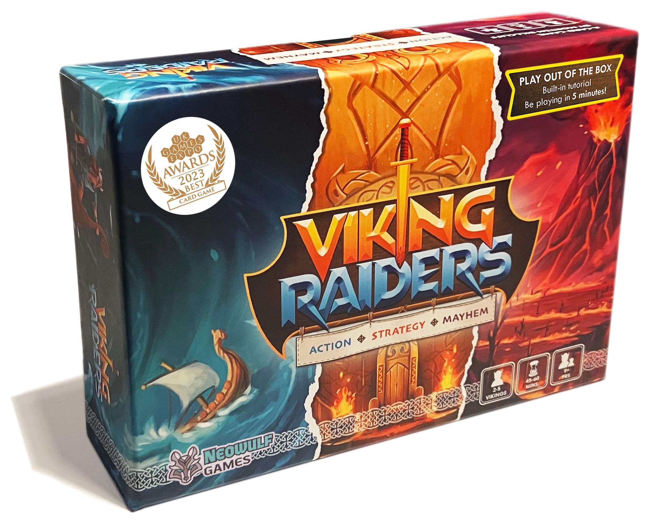 Viking Raiders Strategy Card Game 2-5 Players Ages 9+