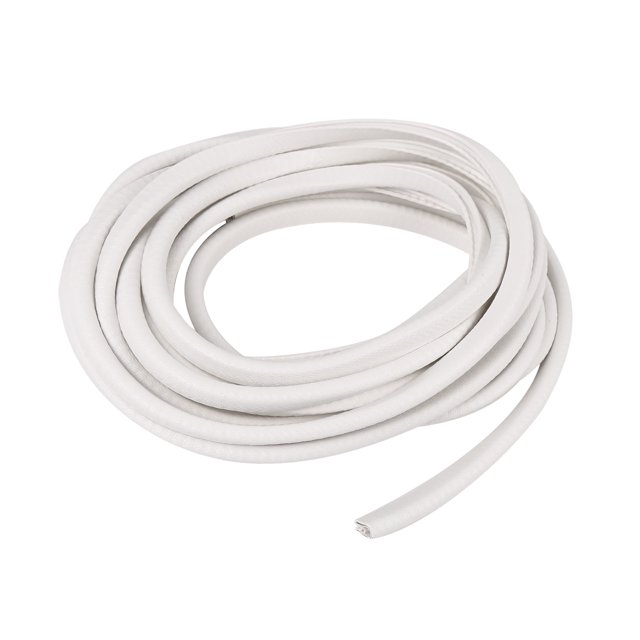 Unique Bargains Bande Protectrice en PVC pour Bord de Porte d'Auto, Protecteur Anti-Rayures, Rouleau de Protection 16,40 Pi Blanc. Bande de Caoutchouc Blanche Enroulée Conçue pour Protéger les Bords de Porte de Voiture des Rayures, de l'Usure et du Bruit. le Rouleau Mesure 16,40 Pieds de Longueur, avec une Épaisseur de 6,5 mm à 8 mm et une Largeur de 10 mm. Convient pour une Utilisation sur les Portes de Voiture, Garde-Machines et Autres Bords. Durable, Imperméable et Résistant aux Hautes Températures et au Vieillissement