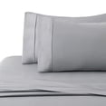 thumbnail image 3 of Marina Decoration 600 Thread Count Ultra Soft Deep Pocket Hotel Standard Solid Bedding Long Staple Percale Cotton All Season Sheet Set with Pillowcase, 3 of 7