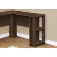 thumbnail image 2 of Monarch Specialties Computer Desk, Home Office, Corner, Storage Shelves, 48"l, L Shape, Work, Laptop, Laminate, Brown, Contemporary, Modern, 2 of 4