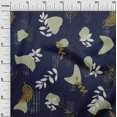 thumbnail image 3 of oneOone Silk Tabby Navy Blue Fabric Abstracts Fabric For Sewing Printed Craft Fabric By The Yard 42 Inch Wide, 3 of 5