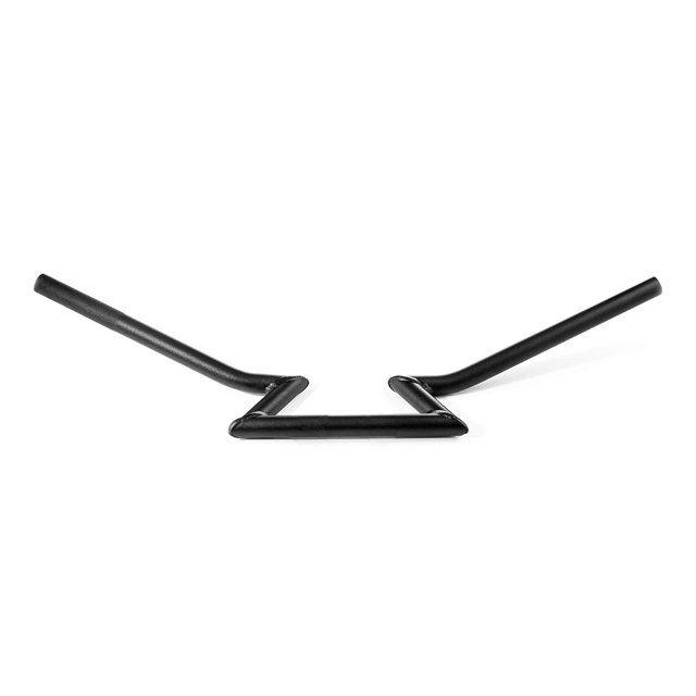 Krator Motorcycle 7/8" Inch Handlebars Zed Bar Black Compatible with Cafe Racers Cruisers Harleys Triumph Speed Street Triple Tripple Sprint