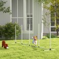 thumbnail image 2 of PawHut 2PCs Dog Agility Equipment Set with Weave Poles, White, 2 of 10