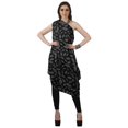 thumbnail image 1 of Moomaya Robe Kurti à une Épaule Imprimée pour Femme, Sans Manches, à Col Bénitier, Style Bohème, Tenue de Soirée de Designer, 1 of 7