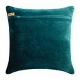 thumbnail image 3 of Decorative Teal Blue 18"x18" (45x45 cm) Throw Pillows, Velvet Beaded Embroidered & Chevron Pattern Throw Pillows For Couch, Solid Color Pattern Modern Style - Esquire Teal, 3 of 3