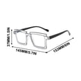 thumbnail image 3 of Color Contrast Glasses, Fluorescent Eye Protection, Lightweight Design, Fashion Frame, for Gaming, Clear Vision, Sports Vision, Uv Shield, Black Frame, Office Travel Use,YISHFHP,C, 3 of 9