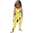 thumbnail image 1 of Offres pour Bébés! Combinaisons pour Tout-Petites Filles, Combinaison Graphique Sans Manches pour Enfants Filles Décontractée à Col Rond, Combinaison une Pièce à Imprimé Mignon pour Tout-Petites Filles, Combinaison Ample à Bretelles Tenues d'Été Vêtements, 1 of 5