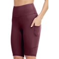thumbnail image 4 of Women's Running Biker Shorts with Side Pockets High Waisted, 4 of 7