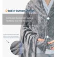 thumbnail image 2 of Electric Heated Throw Blanket, Machine Washable Double Side Flannel, Gray ,Easy to Use, 2 of 5