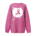 thumbnail image 3 of Penkiiy Chandail pour Femmes Mode Femmes Été Ample Imprimé T-Shirt à Col Rond Manches Longues Blouse Décontractée Rose Vêtements Y2K, 3 of 3