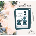 thumbnail image 5 of Darling Souvenir White Birthday Invitation Card Printable Elegant Fill or Write In Blank Party Invites 28 Pcs 5 x 7 Inches, 5 of 5