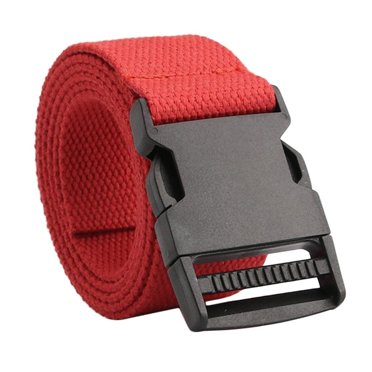 Baohd Outdoor Breathable Men Waist Belt Quick Release Buckle Red Red
