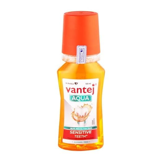 Vantej Dr Reddy's Aqua, Rince-Bouche à Protection Avancée pour Dents Sensibles, Soulagement Rapide de la Douleur de Sensibilité en 3 Jours, Zéro Alcool, Saveur Menthe Fraîche, 100 ml