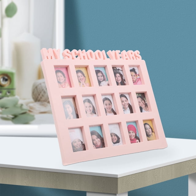 HEALEEP Cadre Photo de Qualité pour Usage Domestique en PVC Rose Protège de la Poussière pour 1ensemble