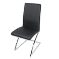thumbnail image 2 of Chaise de salle à manger canadienne Monalisa noire (Ensemble de 2), 2 of 3