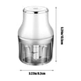 thumbnail image 4 of Feltree Mini Vegetable Chopper Food Chopper Garlic Vegetable Lettuce Chilli Crusher Tomato Kitchen Ginger Grinder, 4 of 7