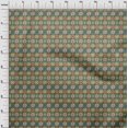 thumbnail image 4 of oneOone Rayon Olive Green Fabric Asian Kilim Craft Projects Decor Fabric Printed By The Yard 56 Inch Wide, 4 of 5