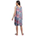 thumbnail image 4 of Moomaya Robe de Nuit Trapèze Sans Manches Imprimée pour Femme en Coton, 4 of 6