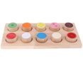 thumbnail image 2 of Jeu de Correspondance Montessori en Bois avec Cylindres Colorés pour, 2 of 8