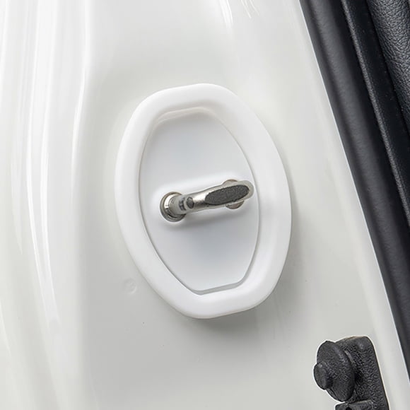 Neoyler 4 Pcs Protecteur de Boucle de Verrou de Porte de Voiture en Gel de Silice, Coussin Absorbant, Housse de Protection Anti-Collision pour Absorption des Chocs, Antirouille, Haute, Installation Facile, Ajustement Universel