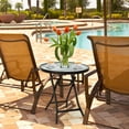 thumbnail image 3 of Costway Table d'Appoint Rond Pliant en Verre pour Patio, Table Bistro Café, Support pour Plante, 3 of 9