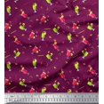 thumbnail image 1 of Soimoi Polyester Crepe Fabric Straw & Juice Beverages Print Fabric by The Yard 42 Inch Wide, 1 of 3