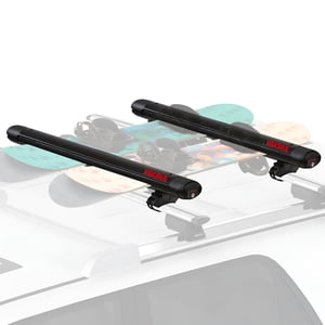 Yakima 6 Ski Pairs/4 Boards Universal Car Roof Rack, FatCat EVO 6, Black