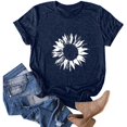 thumbnail image 2 of Birdeem T-Shirt Blouse à Manches Courtes à Col Rond Imprimé pour Femmes Grande Taille, 2 of 5