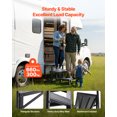 thumbnail image 2 of VEVOR RV Steps with Handrail, 3 Steps, 660 lbs Load Capacity, Heavy Duty Outdoor RV Stairs with Non-Slip Mat for Elderly and Pets, Portable Stairs for Hot Tub, Camper, Mobile Home, Porch, Pool, SPA, 2 of 9