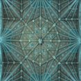 thumbnail image 1 of Ahgly Company Tapis d'Intérieur Lavable en Machine Carré Transitionnel Bleu Charbon, 7 Pieds Carré, 1 of 7