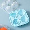 thumbnail image 4 of Summer Rose Ice Shape Ice Tray Round Ice Refrigerator Ice Box Home Ice Making Artifact, 4 of 8