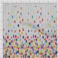 thumbnail image 2 of oneOone Polyester Lycra Fabric Chevron & Brush Stroke Panel Printed Fabric 1 Yard 56 Inch Wide, 2 of 3