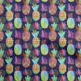thumbnail image 1 of oneOone Tissu Jersey Viscose Multicolore Ananas Matériel de Robe Tissu Imprimé Tissu au Mètre 60 Pouces de Large, 1 of 4