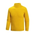 thumbnail image 1 of fatyb Chandail pour Hommes à Col Roulé Décontracté Tricoté Extensible à Manches Longues Hauts Chauds d'Automne Hiver pour Hommes, 1 of 5